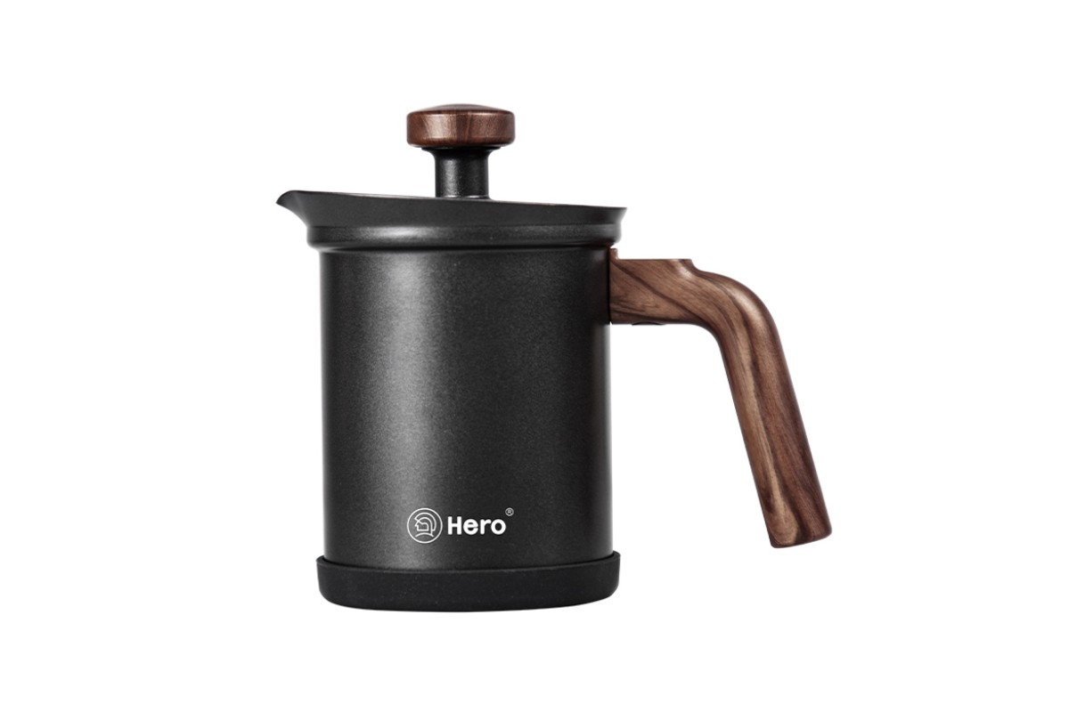 zeroHero - Knight manual milk frother 200 ml - Black 