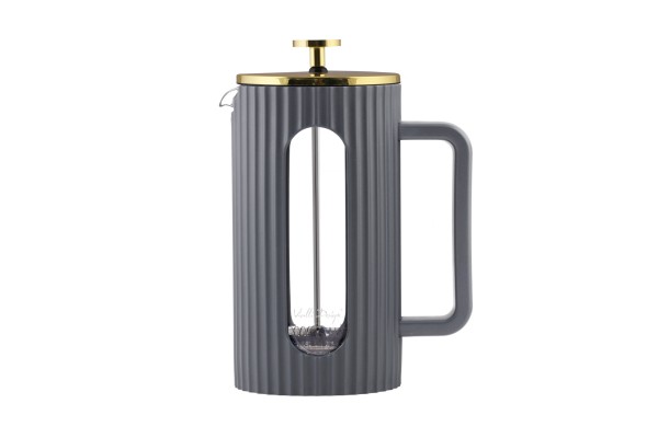 Vialli Design - Livio French Press Grey / Gold 1l 