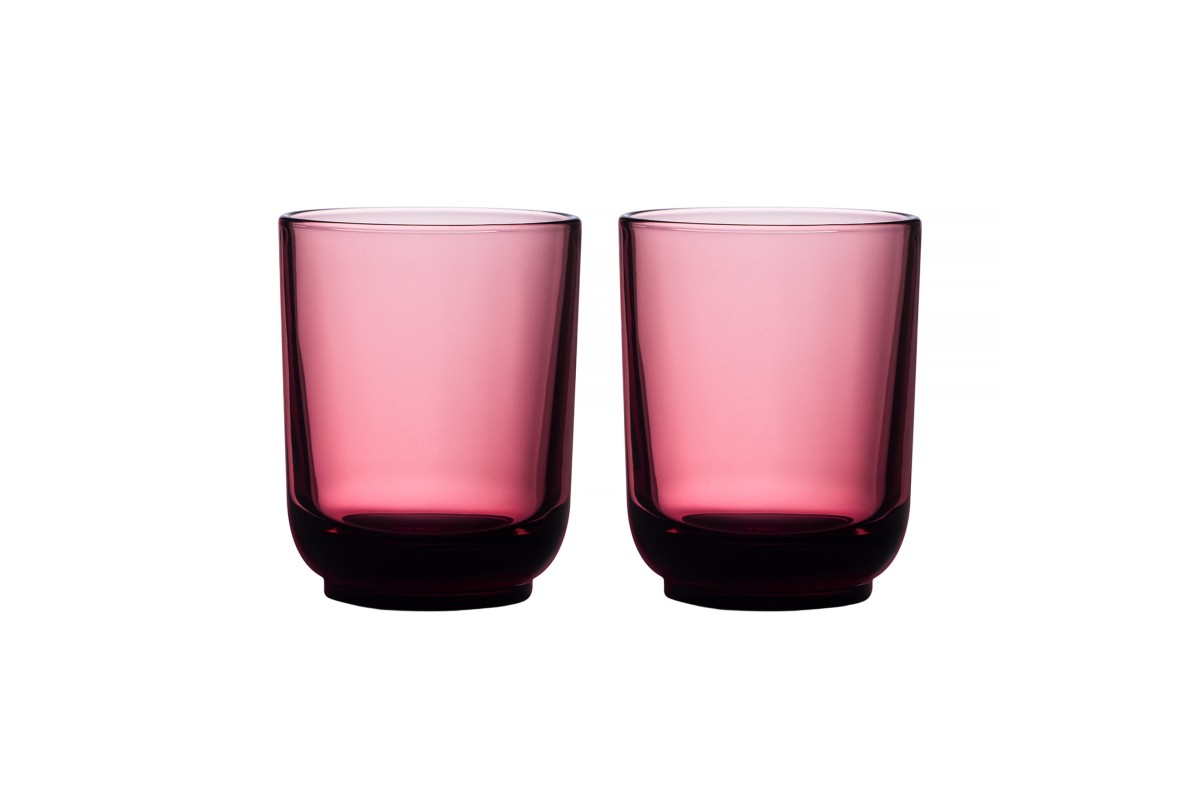 Fellow - set of two glass Pirch Cappuccino 190 ml - Garnet 