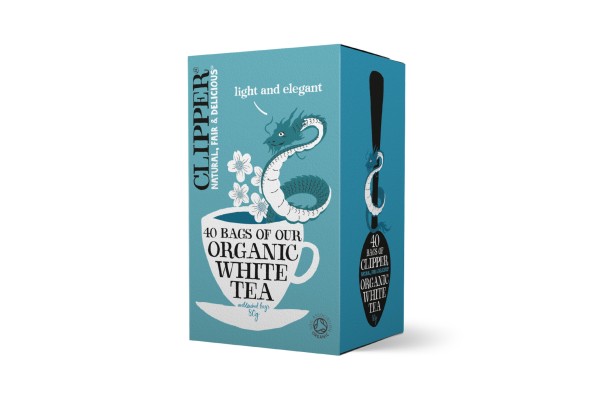 Clipper organic & fairtrade white 40 tea bags